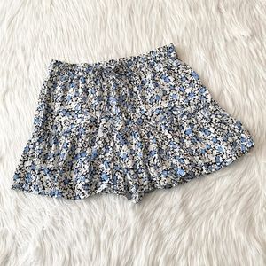 Zara Blue Floral Skort